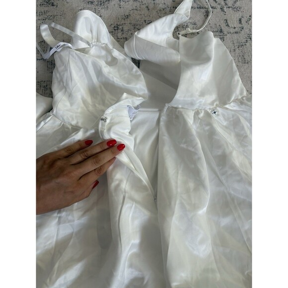 Lulu's Elegant White Wedding Dress - Picture 4 of 13